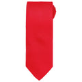 Red - Front - Premier Unisex Adult Micro Waffle Tie