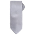 Silver - Front - Premier Unisex Adult Micro Waffle Tie