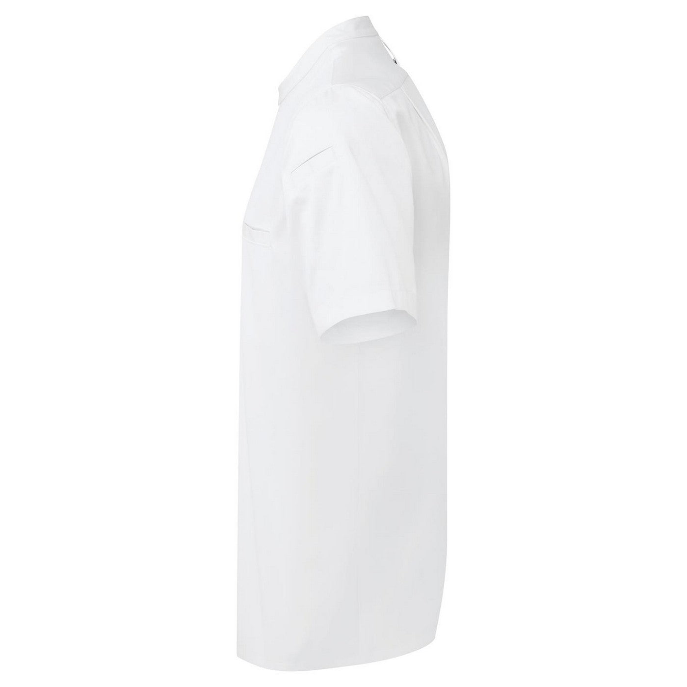White - Side - Premier Unisex Adult Recyclight Short-Sleeved Chef Shirt