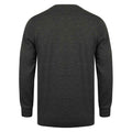Grey Marl - Back - Henbury Mens Cotton Acrylic Crew Neck Sweatshirt