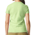 Pistachio - Back - Gildan Womens-Ladies Softstyle Plain Ringspun Cotton Fitted T-Shirt