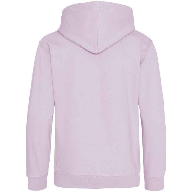 Lilac - Back - Awdis Childrens-Kids Heather Hoodie
