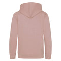 Dusty Pink - Back - Awdis Childrens-Kids Heather Hoodie