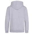 Grey - Back - Awdis Childrens-Kids Heather Hoodie