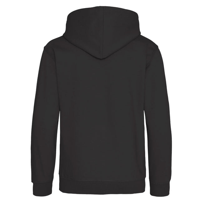 Storm Grey - Back - Awdis Childrens-Kids Heather Hoodie