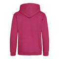 Hot Pink - Back - Awdis Childrens-Kids Heather Hoodie