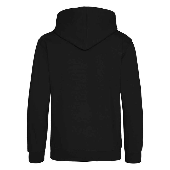 Jet Black - Back - Awdis Childrens-Kids Heather Hoodie