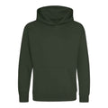Forest Green - Front - Awdis Childrens-Kids Heather Hoodie