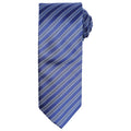 Navy-Blue - Front - Premier Unisex Adult Double Stripe Tie