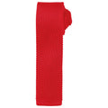 Red - Front - Premier Unisex Adult Slim Knitted Tie