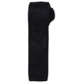 Black - Front - Premier Unisex Adult Slim Knitted Tie
