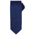 Navy-Red - Front - Premier Unisex Adult Micro-Dot Tie