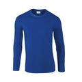 Royal Blue - Front - Gildan Unisex Adult Softstyle Plain Long-Sleeved T-Shirt
