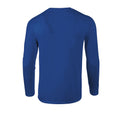 Royal Blue - Back - Gildan Unisex Adult Softstyle Plain Long-Sleeved T-Shirt