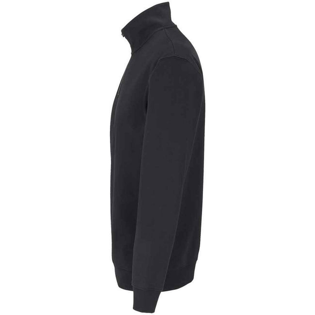Black - Side - SOLS Unisex Adult Conrad Quarter Zip Sweatshirt