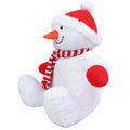 White-Red - Lifestyle - Mumbles Zipped Snowman Plush Toy