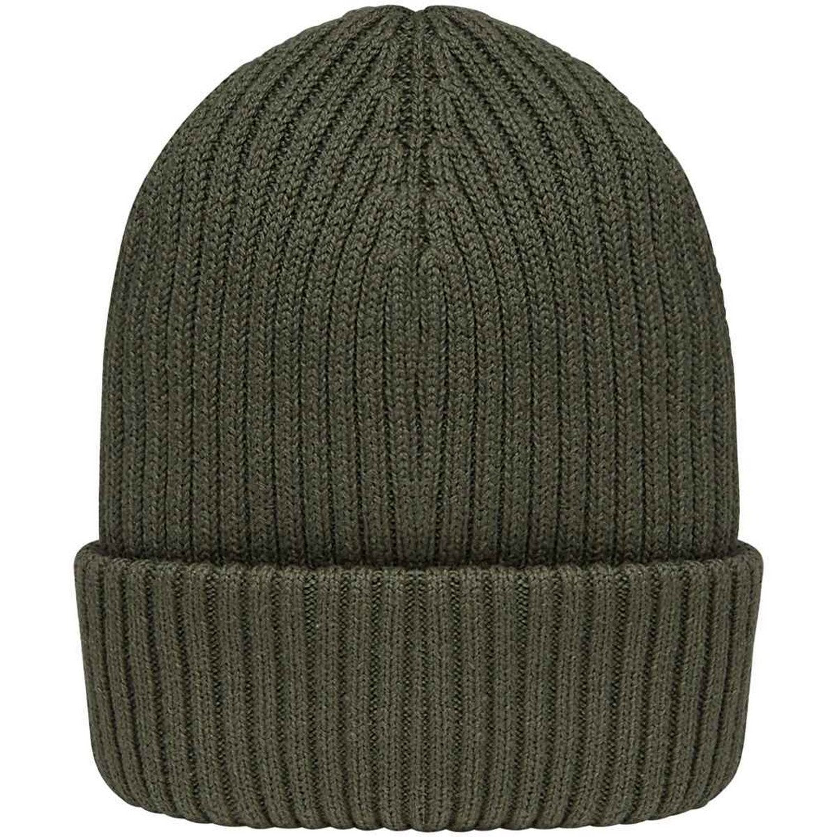 Khaki - Back - Native Spirit Unisex Adult Wide Cuff Beanie