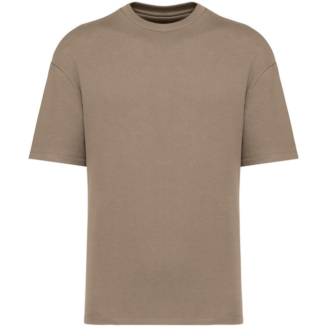 Wet Sand - Front - Native Spirit Mens French Terry T-Shirt