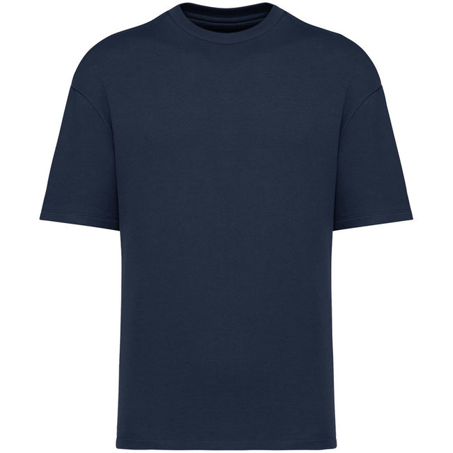 Navy - Front - Native Spirit Mens French Terry T-Shirt
