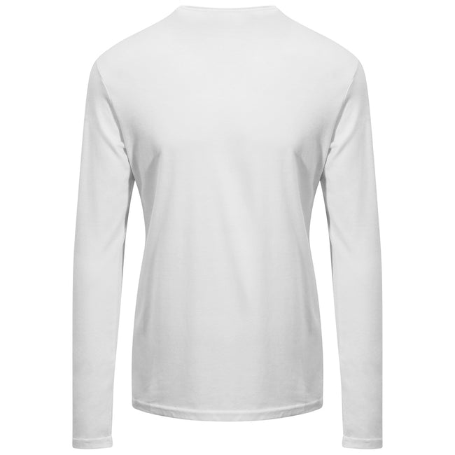 Arctic White - Back - Ecologie Mens Erawan Organic Long-Sleeved T-Shirt