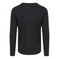 Jet Black - Back - Ecologie Mens Erawan Organic Long-Sleeved T-Shirt