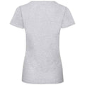 Heather Grey - Back - Fruit of the Loom Womens-Ladies Valueweight Heather Lady Fit T-Shirt