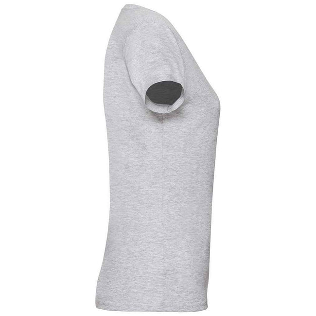 Heather Grey - Side - Fruit of the Loom Womens-Ladies Valueweight Heather Lady Fit T-Shirt