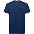 Navy - Back - Fruit of the Loom Unisex Adult Super Premium Heather T-Shirt
