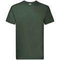 Bottle Green - Front - Fruit of the Loom Unisex Adult Super Premium Heather T-Shirt