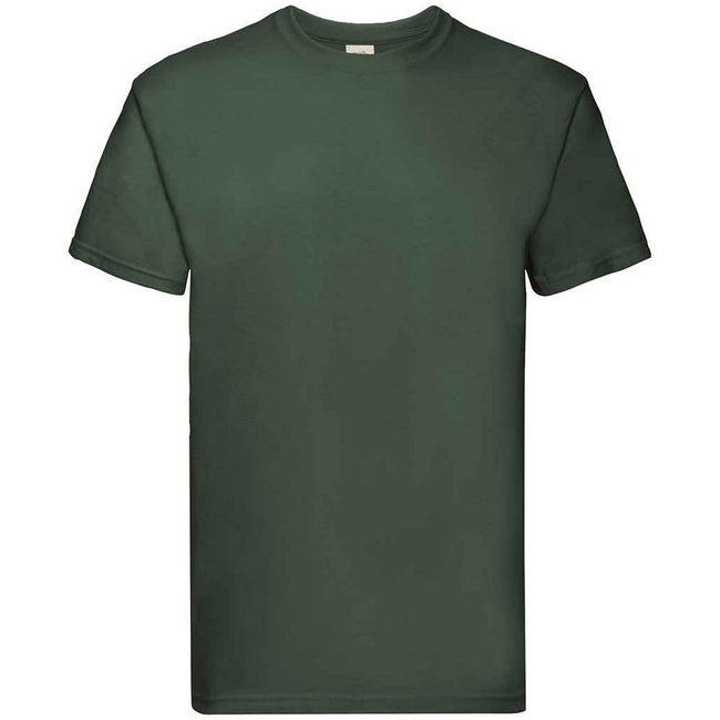 Bottle Green - Front - Fruit of the Loom Unisex Adult Super Premium Heather T-Shirt