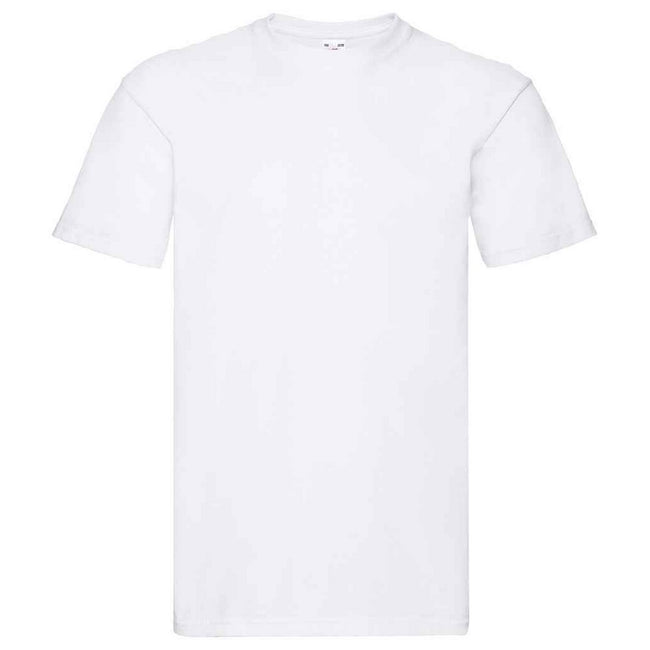 White - Front - Fruit of the Loom Unisex Adult Super Premium Plain T-Shirt