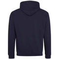 New French Navy-Heather Grey - Back - Awdis Unisex Adult Varsity Hoodie