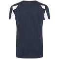 French Navy-Arctic White - Back - AWDis Cool Childrens-Kids Contrast Moisture Wicking T-Shirt