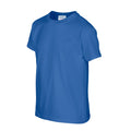 Royal Blue - Side - Gildan Childrens-Kids Plain Cotton Heavy T-Shirt