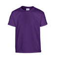 Purple - Front - Gildan Childrens-Kids Plain Cotton Heavy T-Shirt