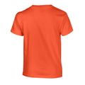Orange - Back - Gildan Childrens-Kids Plain Cotton Heavy T-Shirt