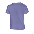 Violet - Back - Gildan Childrens-Kids Plain Cotton Heavy T-Shirt