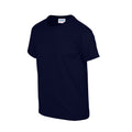 Navy - Side - Gildan Childrens-Kids Plain Cotton Heavy T-Shirt