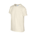 Natural - Side - Gildan Childrens-Kids Plain Cotton Heavy T-Shirt