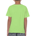 Mint - Back - Gildan Childrens-Kids Plain Cotton Heavy T-Shirt