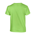Lime - Side - Gildan Childrens-Kids Plain Cotton Heavy T-Shirt