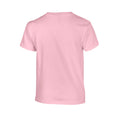 Light Pink - Back - Gildan Childrens-Kids Plain Cotton Heavy T-Shirt