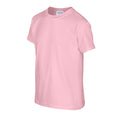 Light Pink - Side - Gildan Childrens-Kids Plain Cotton Heavy T-Shirt