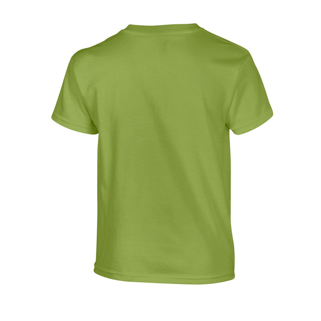 Kiwi - Back - Gildan Childrens-Kids Plain Cotton Heavy T-Shirt