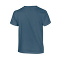 Indigo - Back - Gildan Childrens-Kids Plain Cotton Heavy T-Shirt