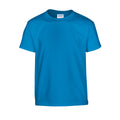 Sapphire Blue - Front - Gildan Childrens-Kids Plain Cotton Heavy T-Shirt