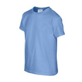 Carolina Blue - Side - Gildan Childrens-Kids Plain Cotton Heavy T-Shirt