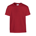 Cardinal Red - Front - Gildan Childrens-Kids Plain Cotton Heavy T-Shirt