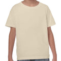 Sand - Front - Gildan Childrens-Kids Plain Cotton Heavy T-Shirt
