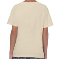 Sand - Back - Gildan Childrens-Kids Plain Cotton Heavy T-Shirt